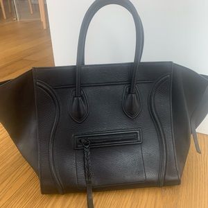 Celine phantom bag in black